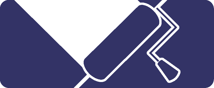 Logo de CDM Peinture SA aplatit et bleu